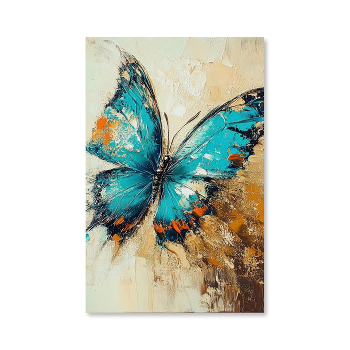 Large Stretched Canvas Painting, Panel Wall Art Print Butterfly Framed Luxury Paintings for Home Décor (Lavender, 22x34 Inch)