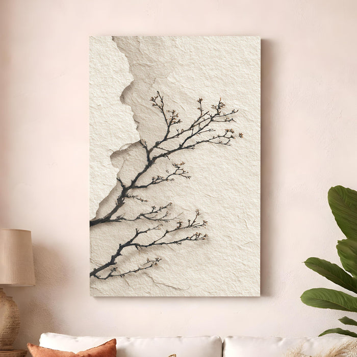 Abstract Branch Stretched Canvas Painting For Living Room | Modern Illustration Stretched Canvas Wall Art For Livingroom Home Decor, Bedroom, Hallway's, Office, Hotel - 56x86 cm
