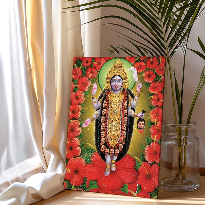 Spiritual Stretched Canvas Pooja room Temple Wall Art Print Painting on Stretched-Canvas (30x41 CM)