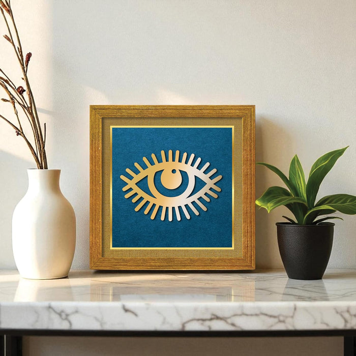 Evil Eye Vastu for Protection, Good Luck, Charm for Home and Office | Nazar Vastu Ideal Spiritual Gift for Women and Housewarming (9x9 Inch)