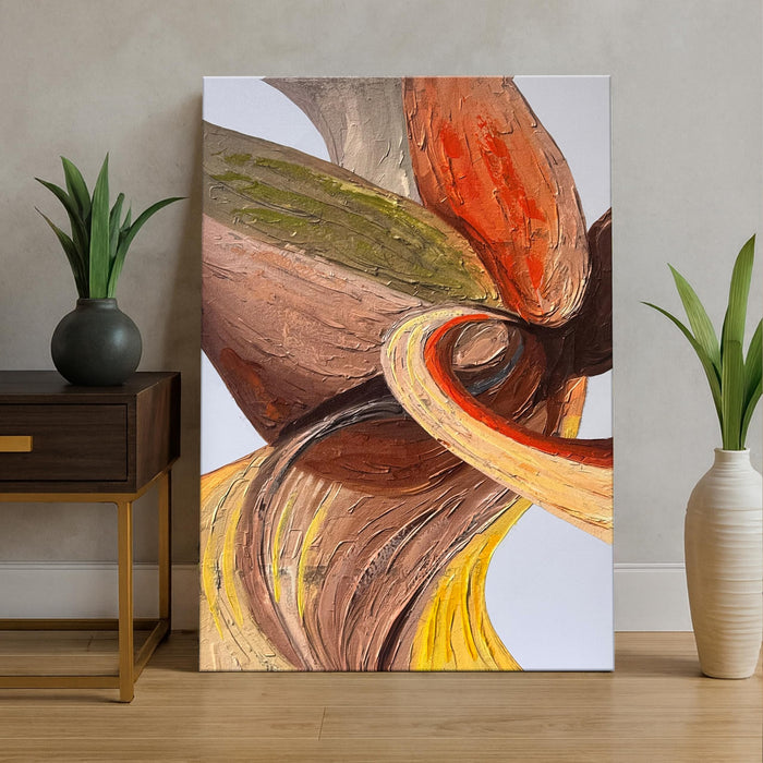 Palette Knife Stretched Canvas Painting Wall Art Abstract Paintings Abstract Wall Art 3D Textured Painting Hand Painted Canvas Modern Home Decor Decorative 61x91 cm