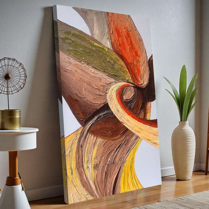 Palette Knife Stretched Canvas Painting Wall Art Abstract Paintings Abstract Wall Art 3D Textured Painting Hand Painted Canvas Modern Home Decor Decorative 61x91 cm