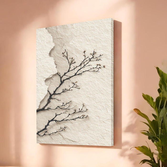 Abstract Branch Stretched Canvas Painting For Living Room | Modern Illustration Stretched Canvas Wall Art For Livingroom Home Decor, Bedroom, Hallway's, Office, Hotel - 56x86 cm