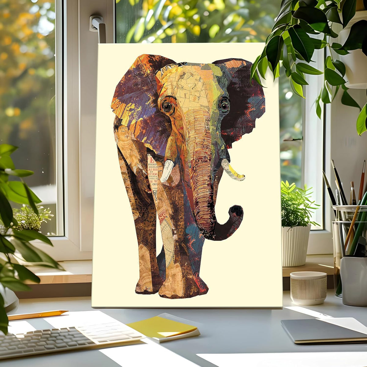 Elephant canvas art online