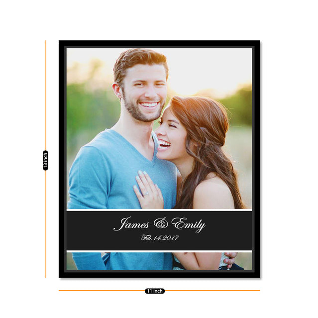 Art Street Personalized Mr. & Mrs. Photo, Wall Art Print Personalized Anniversary Gift :- Digitally Printed