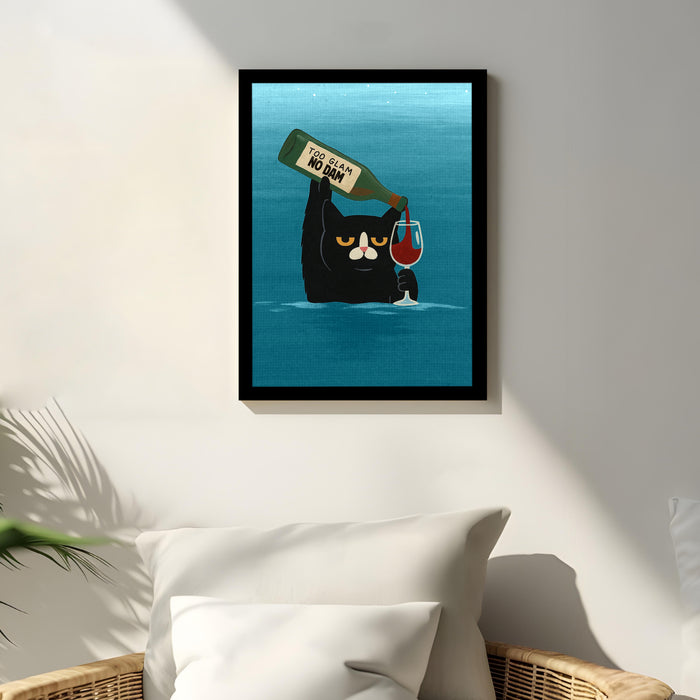 Motivational Wall Art Print with Music and Wine Poster for Home Décor, Art Prints For Home Decor 32x44 cm