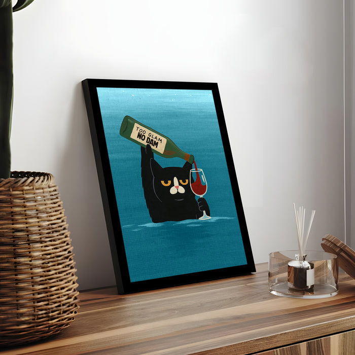 Motivational Wall Art Print with Music and Wine Poster for Home Décor, Art Prints For Home Decor 32x44 cm