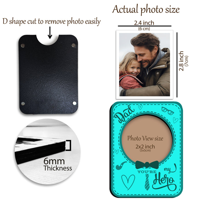 Fridge Magnet Photo Frame, Decorative Magnetic Photo Frames for Fridge Panel, Locker, Office Cabinet, or Metal Surface