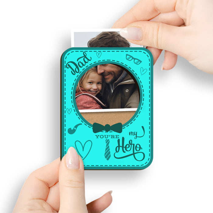 Fridge Magnet Photo Frame, Decorative Magnetic Photo Frames for Fridge Panel, Locker, Office Cabinet, or Metal Surface