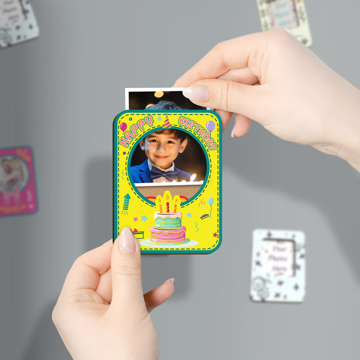 Fridge Magnet Photo Frame, Decorative Magnetic Photo Frames for Fridge Panel, Locker, Office Cabinet, or Metal Surface