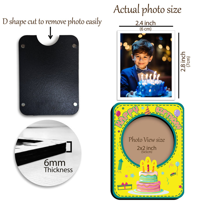 Fridge Magnet Photo Frame, Decorative Magnetic Photo Frames for Fridge Panel, Locker, Office Cabinet, or Metal Surface