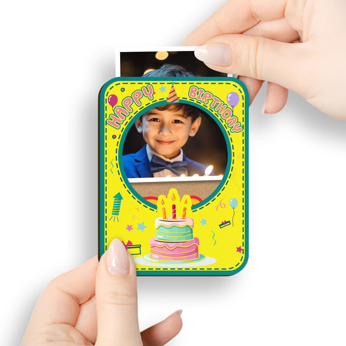 Fridge Magnet Photo Frame, Decorative Magnetic Photo Frames for Fridge Panel, Locker, Office Cabinet, or Metal Surface