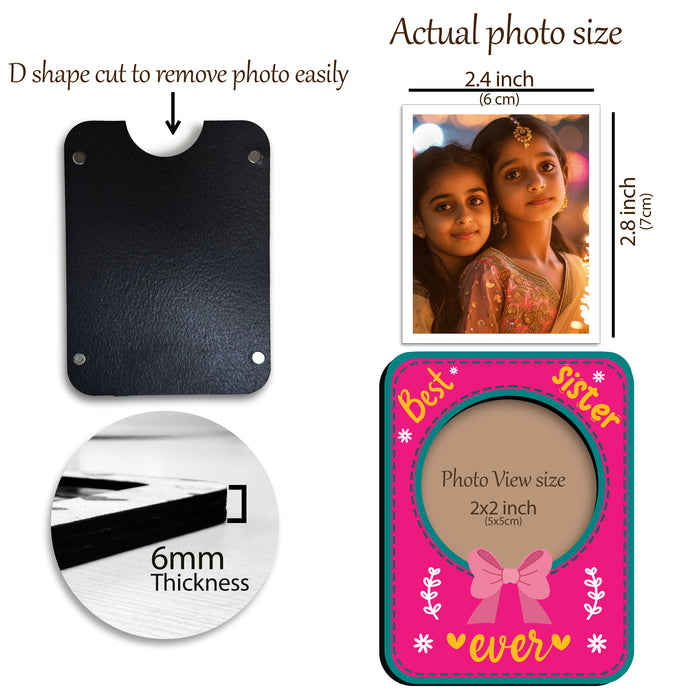 Fridge Magnet Photo Frame, Decorative Magnetic Photo Frames for Fridge Panel, Locker, Office Cabinet, or Metal Surface