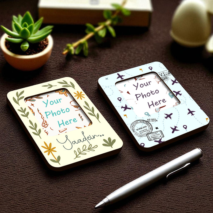 Fridge Magnet Photo Frame, Decorative Magnetic Photo Frames for Fridge Panel, Locker, Office Cabinet, or Metal Surface