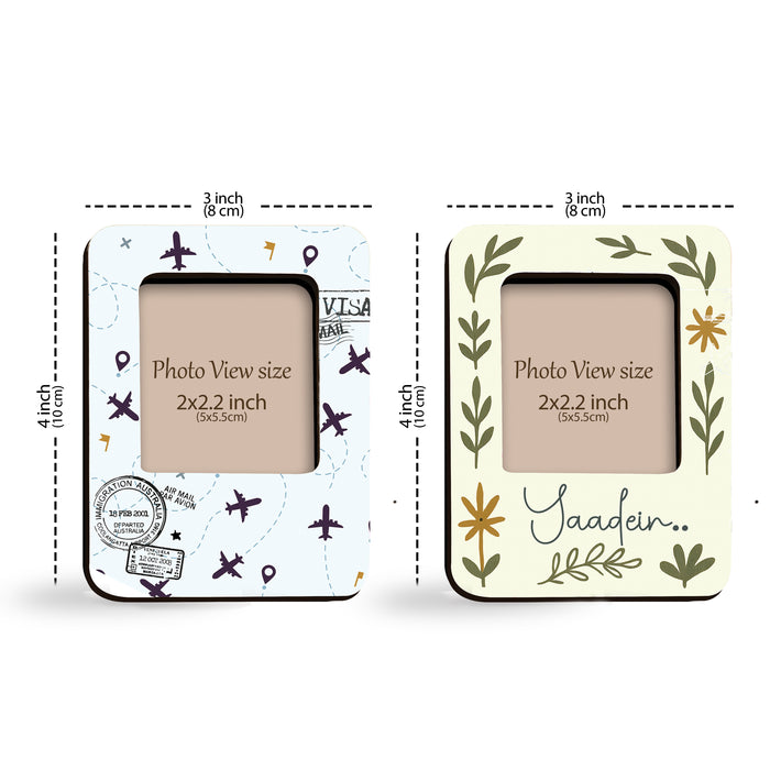 Fridge Magnet Photo Frame, Decorative Magnetic Photo Frames for Fridge Panel, Locker, Office Cabinet, or Metal Surface