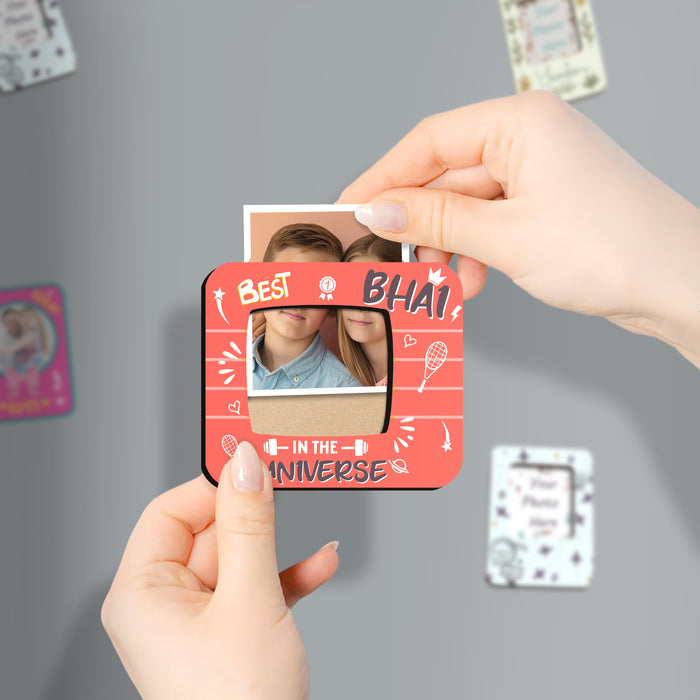 Fridge Magnet Photo Frame, Decorative Magnetic Photo Frames for Fridge Panel, Locker, Office Cabinet, or Metal Surface