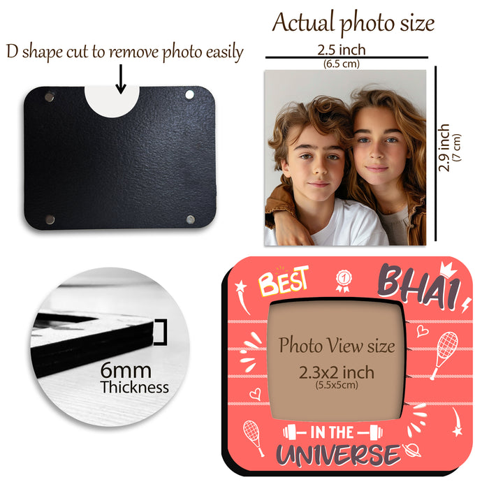 Fridge Magnet Photo Frame, Decorative Magnetic Photo Frames for Fridge Panel, Locker, Office Cabinet, or Metal Surface