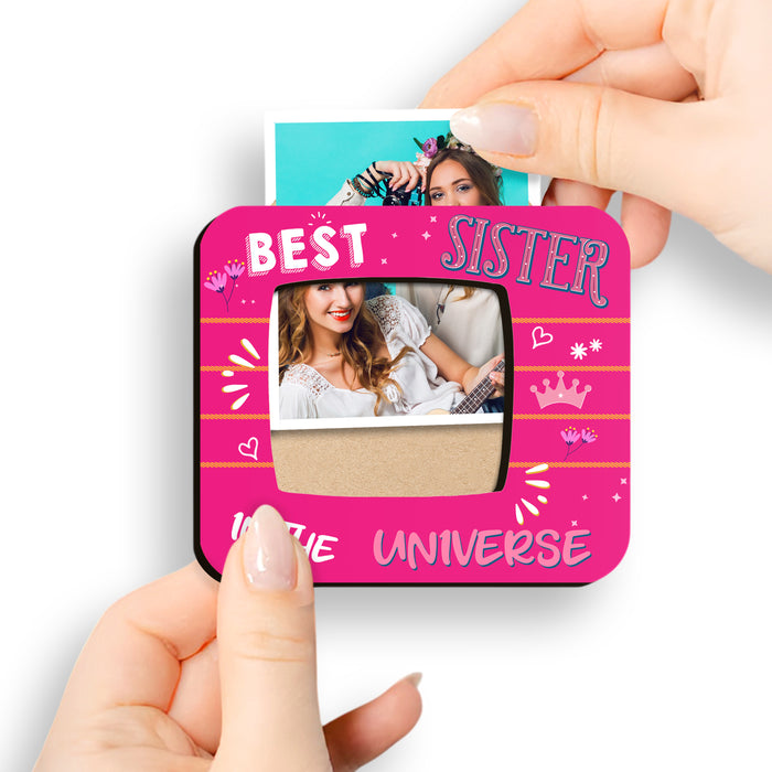 Fridge Magnet Photo Frame, Decorative Magnetic Photo Frames for Fridge Panel, Locker, Office Cabinet, or Metal Surface