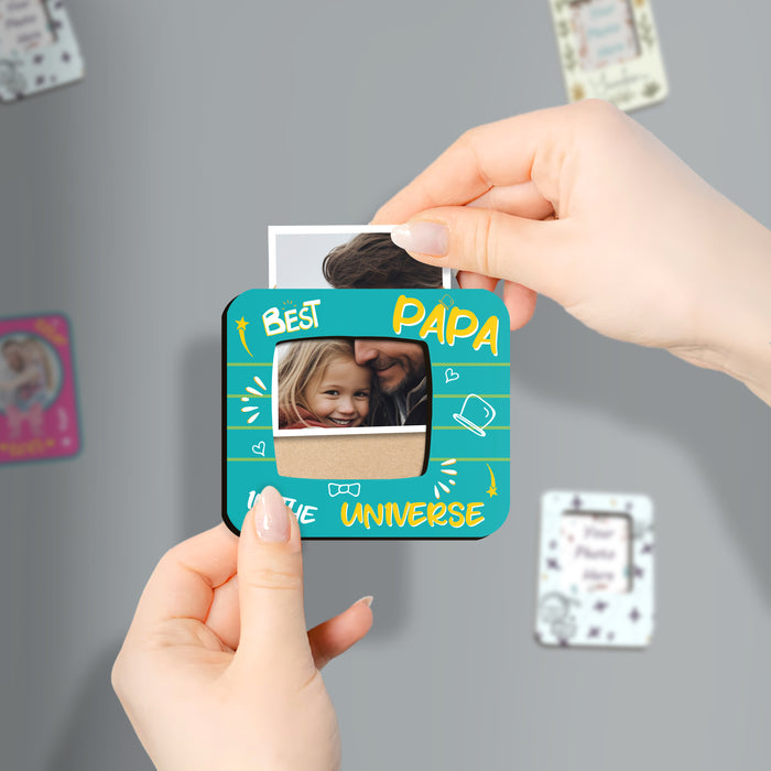 Fridge Magnet Photo Frame, Decorative Magnetic Photo Frames for Fridge Panel, Locker, Office Cabinet, or Metal Surface