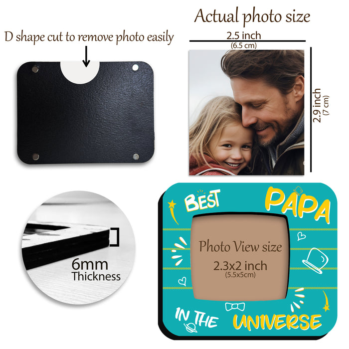 Fridge Magnet Photo Frame, Decorative Magnetic Photo Frames for Fridge Panel, Locker, Office Cabinet, or Metal Surface