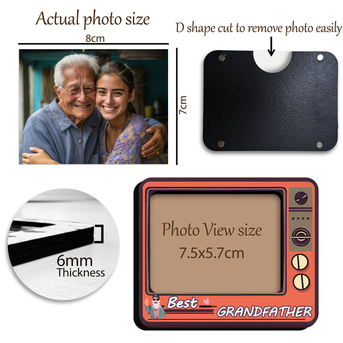 Fridge Magnet Photo Frame, Decorative Magnetic Photo Frames for Fridge Panel, Locker, Office Cabinet, or Metal Surface