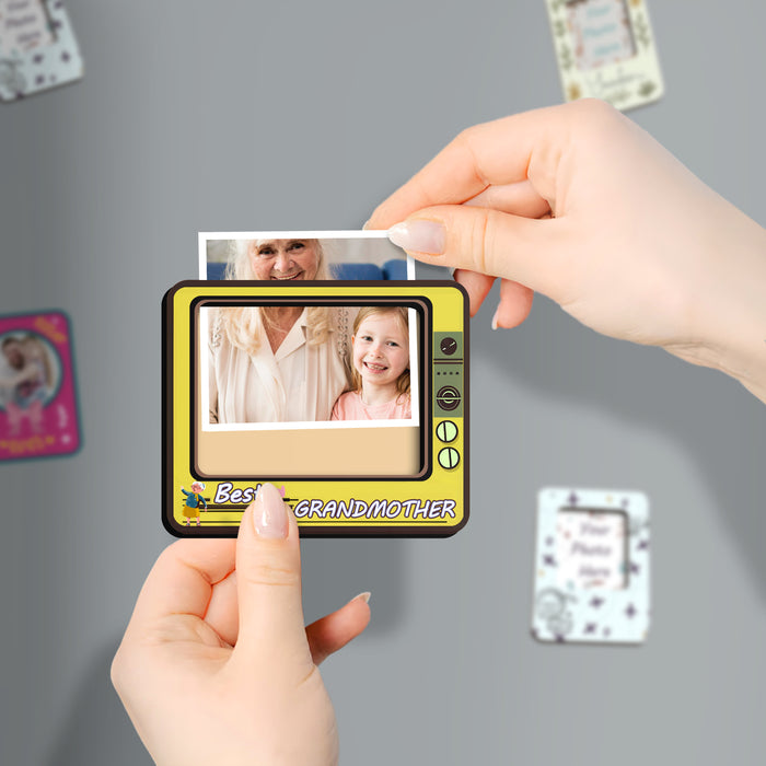 Fridge Magnet Photo Frame, Decorative Magnetic Photo Frames for Fridge Panel, Locker, Office Cabinet, or Metal Surface