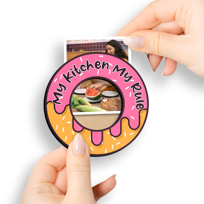 Fridge Magnet Photo Frame, Decorative Magnetic Photo Frames for Fridge Panel, Locker, Office Cabinet, or Metal Surface