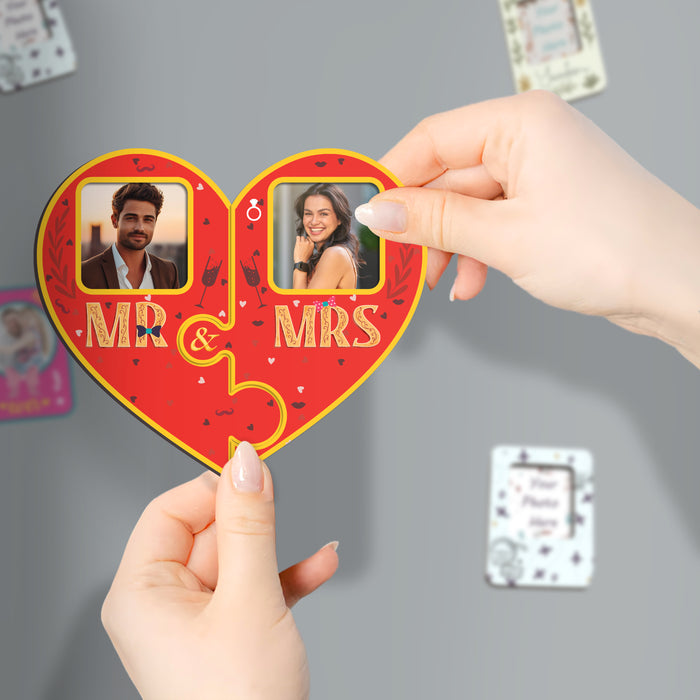 Fridge Magnet Photo Frame, Decorative Magnetic Photo Frames for Fridge Panel, Locker, Office Cabinet, or Metal Surface