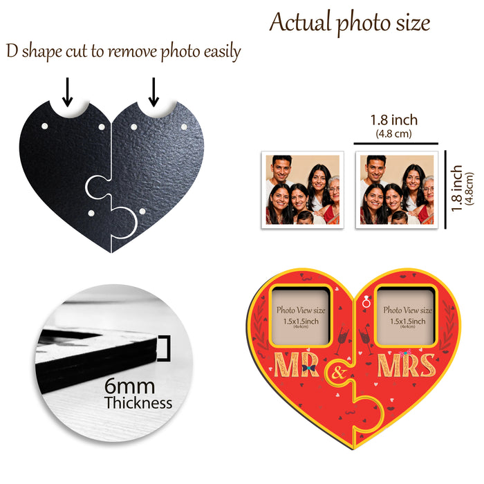 Fridge Magnet Photo Frame, Decorative Magnetic Photo Frames for Fridge Panel, Locker, Office Cabinet, or Metal Surface