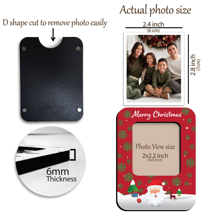 Fridge Magnet Photo Frame, Decorative Magnetic Photo Frames for Fridge Panel, Locker, Office Cabinet, or Metal Surface