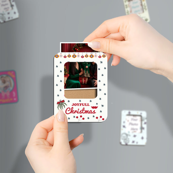 Fridge Magnet Photo Frame, Decorative Magnetic Photo Frames for Fridge Panel, Locker, Office Cabinet, or Metal Surface