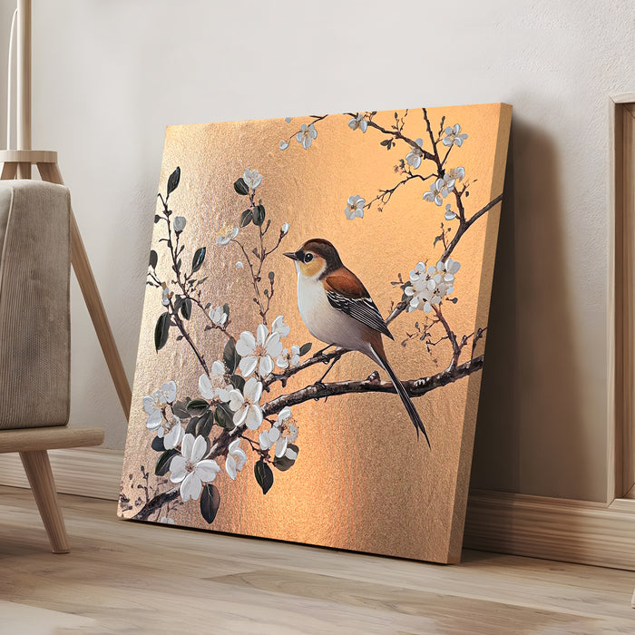 Stretched Canvas 3D Wall Art Textured Painting, Stretched Canvas Artwork Hand-Painted Tranquil Meditation Room Decor, Giclée Print 61x61 cm