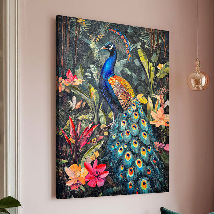 Stretched Canvas 3D Wall Art Textured Painting, Stretched Canvas Zen Spiritual Artwork Hand-Painted Tranquil Meditation Room Decor, Giclée Print 61x91 cm