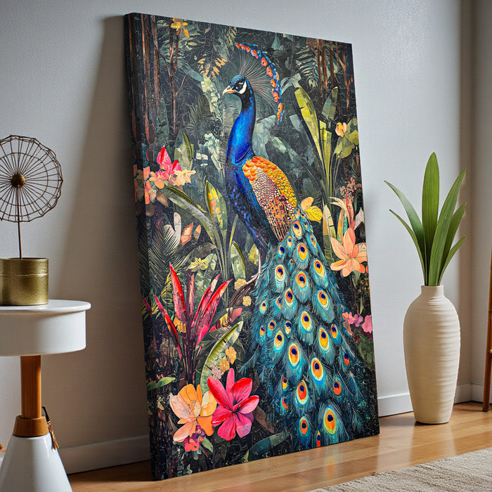 Stretched Canvas 3D Wall Art Textured Painting, Stretched Canvas Zen Spiritual Artwork Hand-Painted Tranquil Meditation Room Decor, Giclée Print 61x91 cm