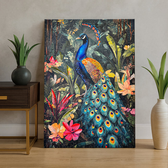 Stretched Canvas 3D Wall Art Textured Painting, Stretched Canvas Zen Spiritual Artwork Hand-Painted Tranquil Meditation Room Decor, Giclée Print 61x91 cm