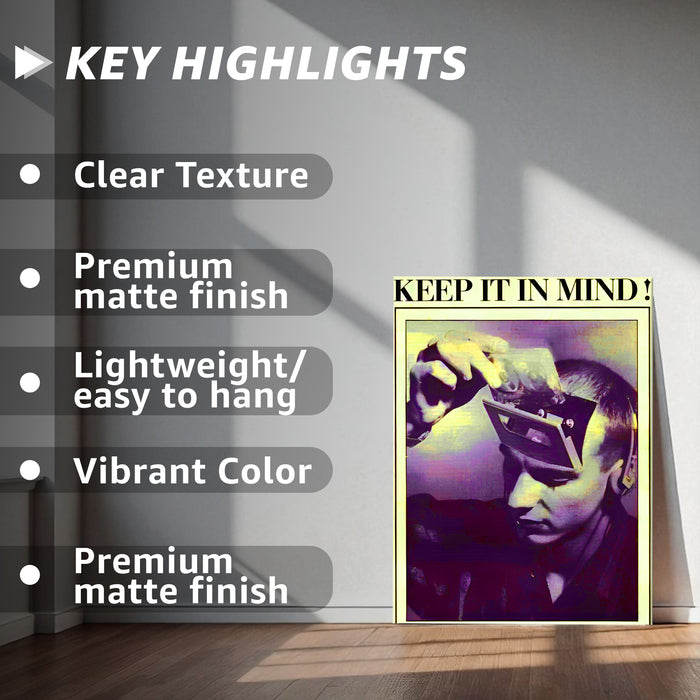 Contemporary Cow Stretched Canvas Painting Print for Wall Art, Wall Art Motivational Stretched Canvas Prints 41x56 cm