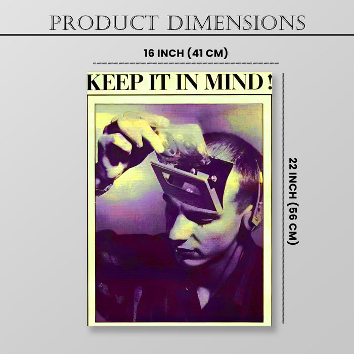 Contemporary Cow Stretched Canvas Painting Print for Wall Art, Wall Art Motivational Stretched Canvas Prints 41x56 cm