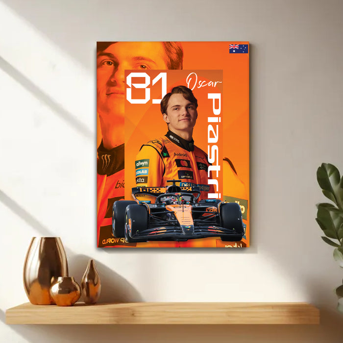 Stretched Canvas Motorsport Racing Print Painting with Modern Stretched Canvas Graphic Car Race 41x56 cm / 56x86 cm