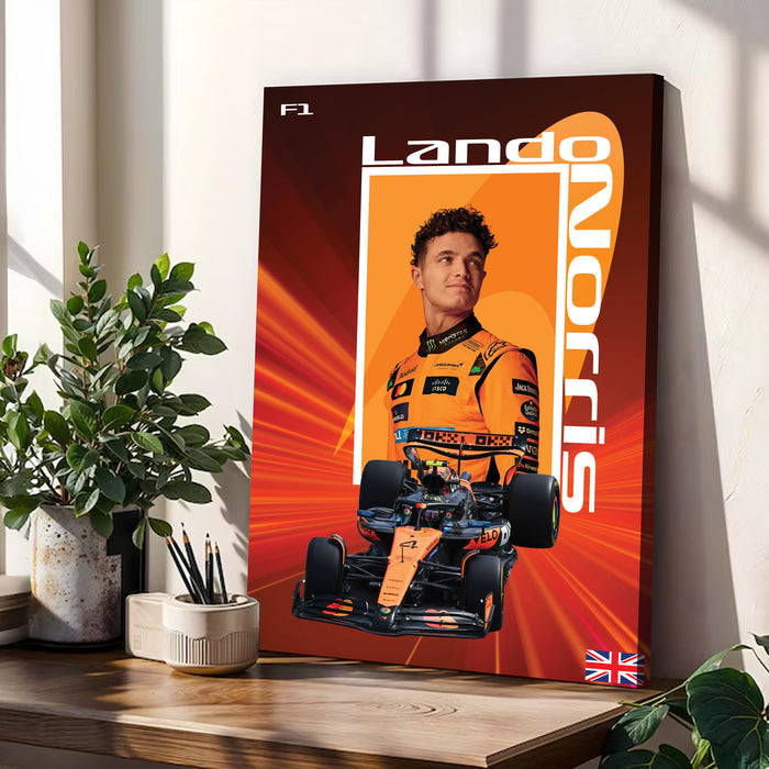 Stretched Canvas Motorsport Racing Print Painting with Modern Stretched Canvas Graphic Car Race 41x56 cm / 56x86 cm