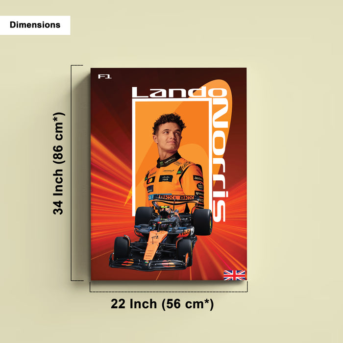 Stretched Canvas Motorsport Racing Print Painting with Modern Stretched Canvas Graphic Car Race 41x56 cm / 56x86 cm