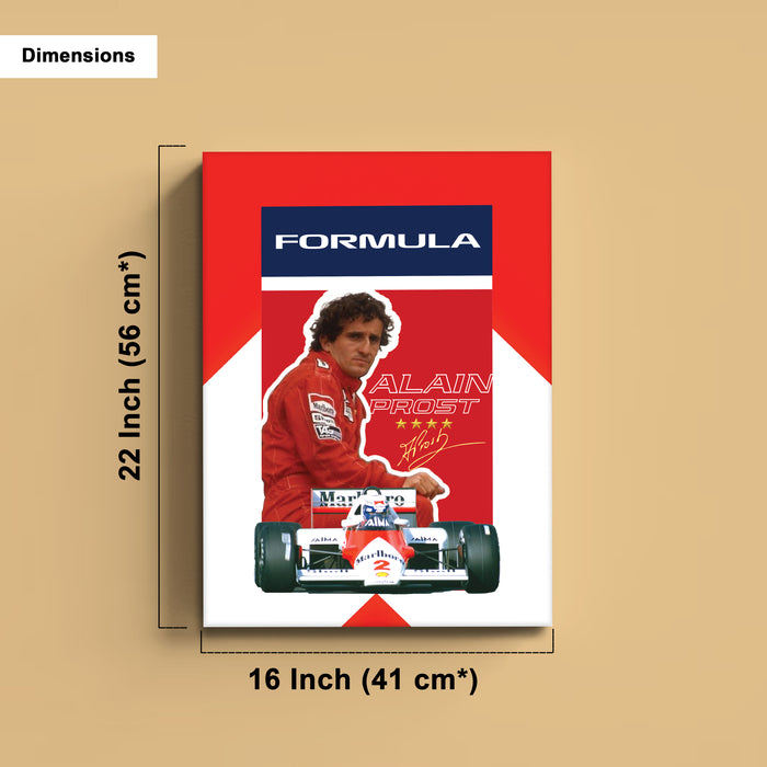 Stretched Canvas Motorsport Racing Print Painting with Modern Stretched Canvas Graphic Car Race 41x56 cm / 56x86 cm