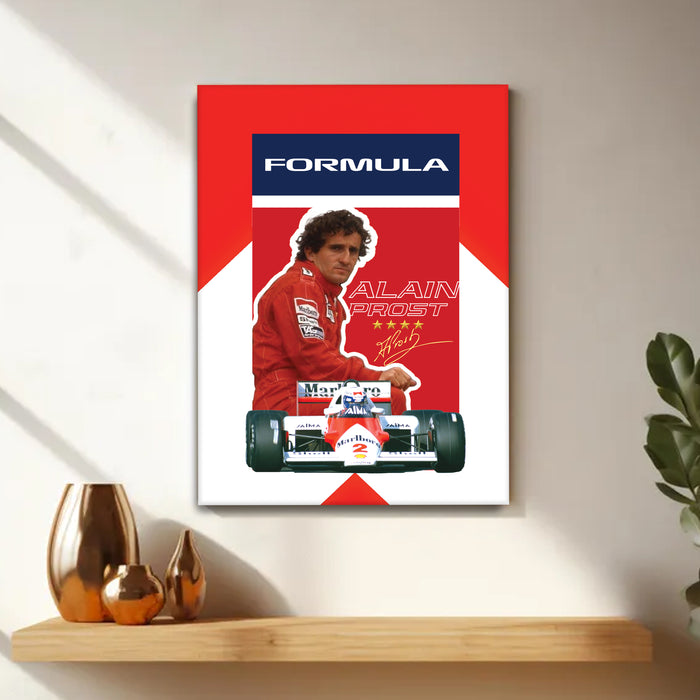 Stretched Canvas Motorsport Racing Print Painting with Modern Stretched Canvas Graphic Car Race 41x56 cm / 56x86 cm