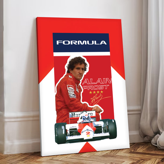 Stretched Canvas Motorsport Racing Print Painting with Modern Stretched Canvas Graphic Car Race 41x56 cm / 56x86 cm