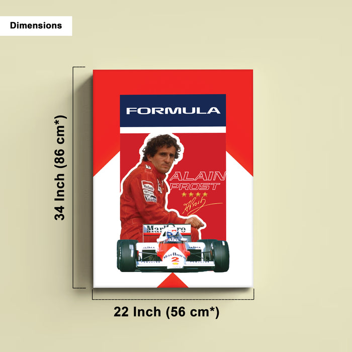 Stretched Canvas Motorsport Racing Print Painting with Modern Stretched Canvas Graphic Car Race 41x56 cm / 56x86 cm