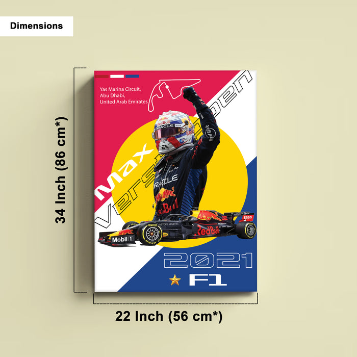 Stretched Canvas Racing Car Painting Wall Art, Motorsport Style Poster, Stretched Canvas Racing Art Print Home Decor 41x56 cm / 56x86 cm