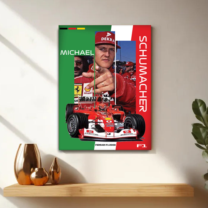 Stretched Canvas Racing Car Painting Wall Art, Motorsport Style Poster, Stretched Canvas Racing Art Print Home Decor 41x56 cm / 56x86 cm