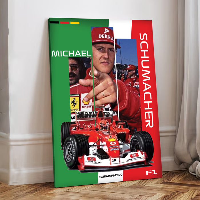 Stretched Canvas Racing Car Painting Wall Art, Motorsport Style Poster, Stretched Canvas Racing Art Print Home Decor 41x56 cm / 56x86 cm