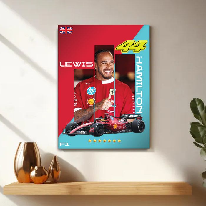 Stretched Canvas Racing Car Painting Wall Art, Motorsport Style Poster, Stretched Canvas Racing Art Print Home Decor 41x56 cm / 56x86 cm