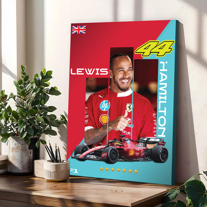 Stretched Canvas Racing Car Painting Wall Art, Motorsport Style Poster, Stretched Canvas Racing Art Print Home Decor 41x56 cm / 56x86 cm