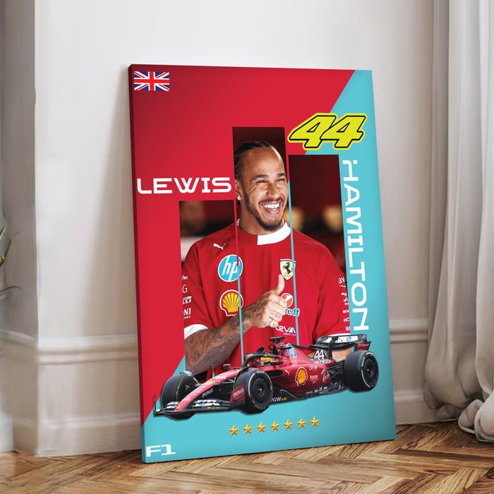 Stretched Canvas Racing Car Painting Wall Art, Motorsport Style Poster, Stretched Canvas Racing Art Print Home Decor 41x56 cm / 56x86 cm